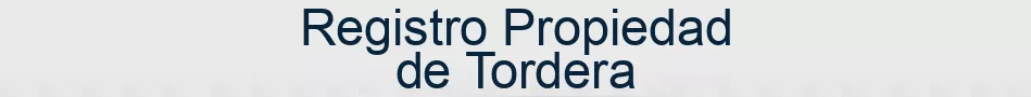 Registro Propiedad de Tordera