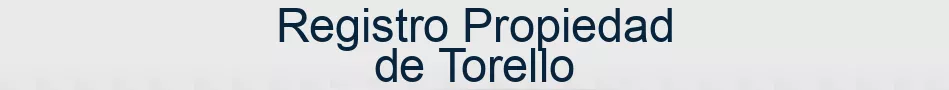 Registro Propiedad de Torello