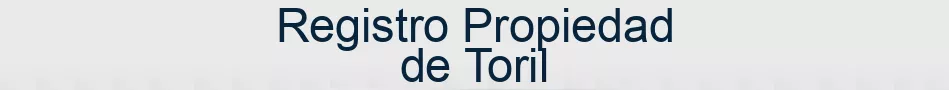 Registro Propiedad de Toril