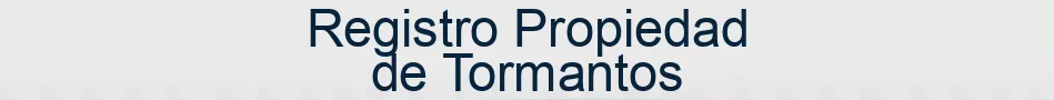 Registro Propiedad de Tormantos