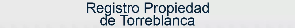 Registro Propiedad de Torreblanca