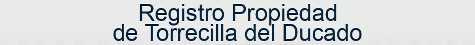 Registro Propiedad de Torrecilla del Ducado