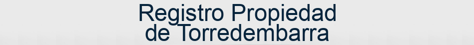 Registro Propiedad de Torredembarra