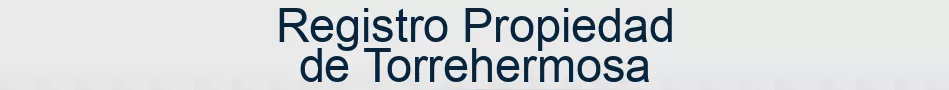 Registro Propiedad de Torrehermosa