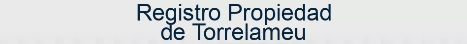 Registro Propiedad de Torrelameu