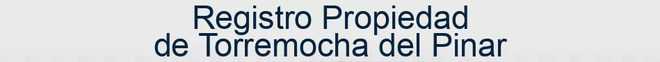 Registro Propiedad de Torremocha del Pinar