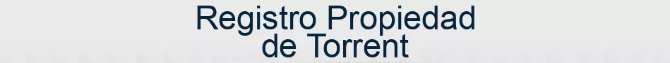 Registro Propiedad de Torrent