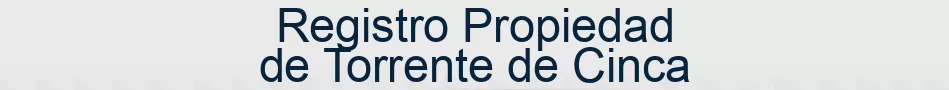 Registro Propiedad de Torrente de Cinca