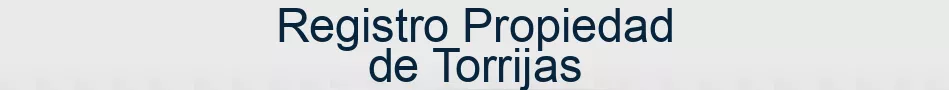 Registro Propiedad de Torrijas