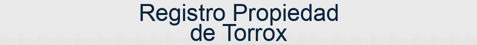Registro Propiedad de Torrox