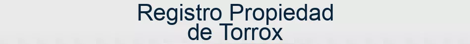 Registro Propiedad de Torrox