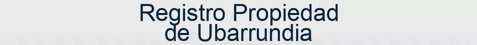 Registro Propiedad de Ubarrundia