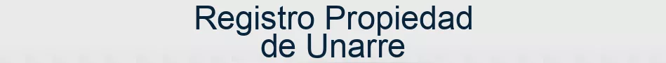 Registro Propiedad de Unarre