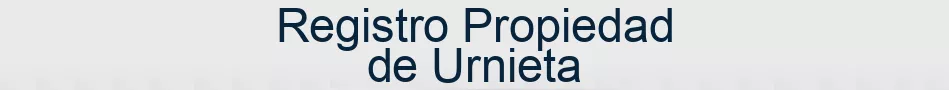 Registro Propiedad de Urnieta