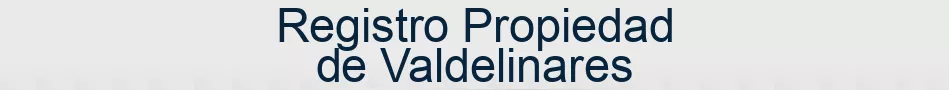 Registro Propiedad de Valdelinares