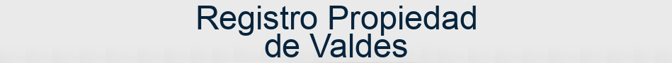 Registro Propiedad de Valdes