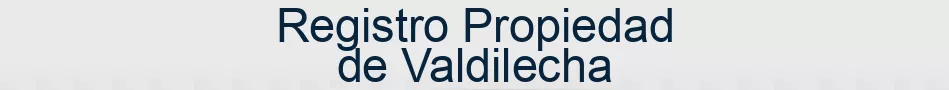 Registro Propiedad de Valdilecha