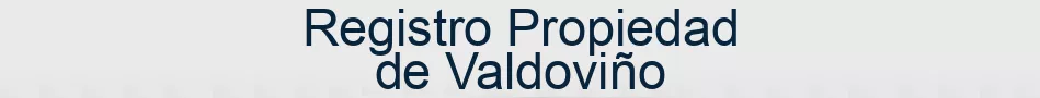 Registro Propiedad de Valdoviño