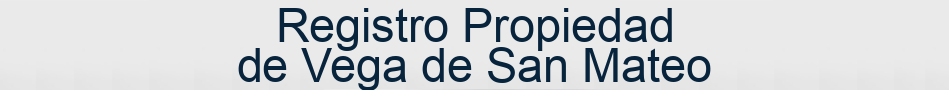 Registro Propiedad de Vega de San Mateo