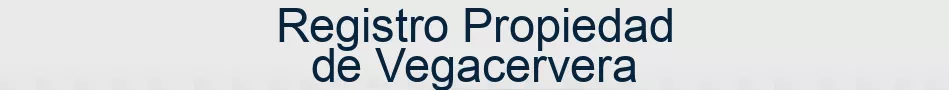 Registro Propiedad de Vegacervera