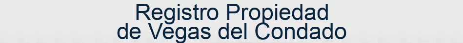 Registro Propiedad de Vegas del Condado
