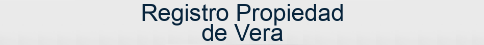 Registro Propiedad de Vera