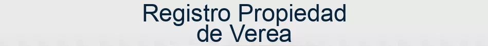 Registro Propiedad de Verea