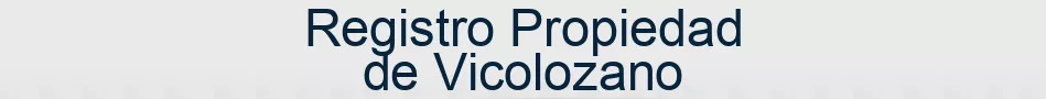 Registro Propiedad de Vicolozano