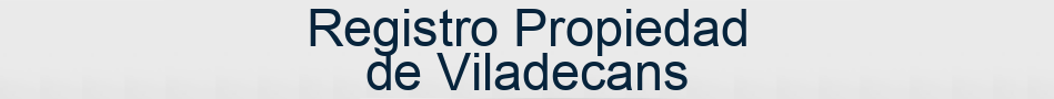 Registro Propiedad de Viladecans