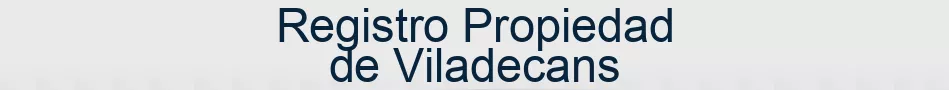 Registro Propiedad de Viladecans