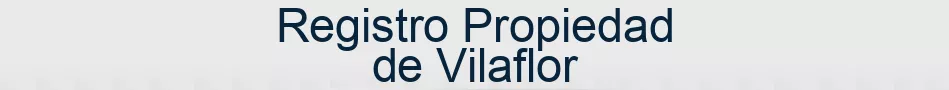 Registro Propiedad de Vilaflor