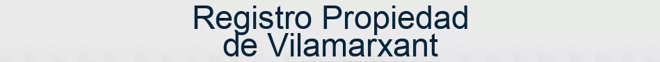 Registro Propiedad de Vilamarxant
