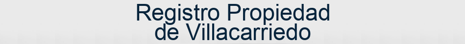 Registro Propiedad de Villacarriedo