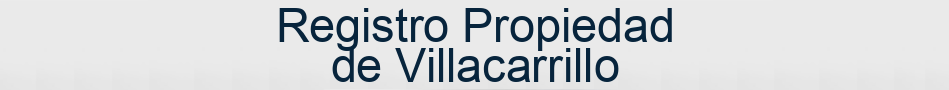 Registro Propiedad de Villacarrillo