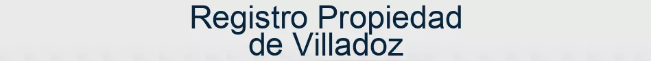 Registro Propiedad de Villadoz