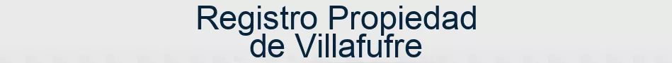 Registro Propiedad de Villafufre