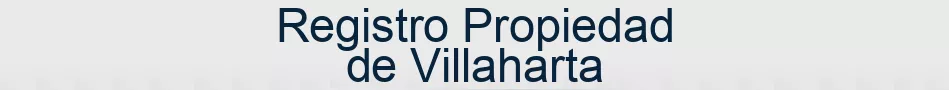 Registro Propiedad de Villaharta