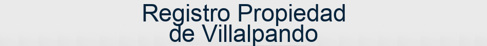 Registro Propiedad de Villalpando