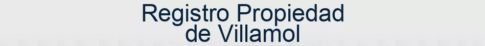 Registro Propiedad de Villamol