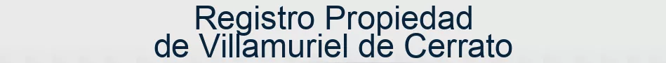 Registro Propiedad de Villamuriel de Cerrato