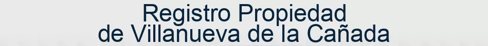 Registro Propiedad de Villanueva de la Cañada