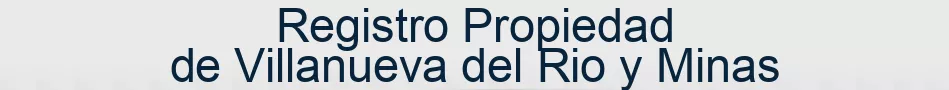 Registro Propiedad de Villanueva del Rio y Minas