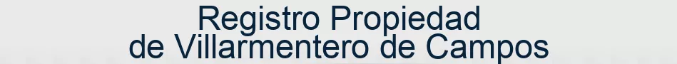 Registro Propiedad de Villarmentero de Campos