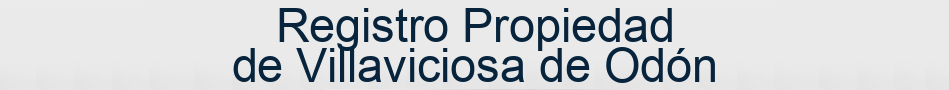 Registro Propiedad de Villaviciosa de Odón