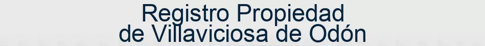 Registro Propiedad de Villaviciosa de Odón