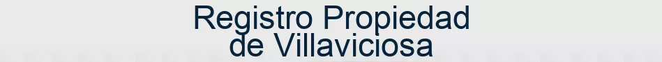 Registro Propiedad de Villaviciosa