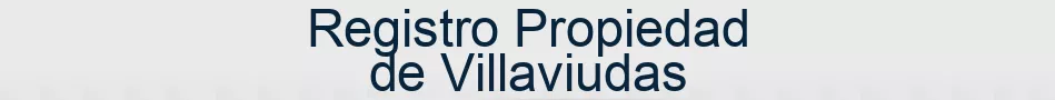 Registro Propiedad de Villaviudas