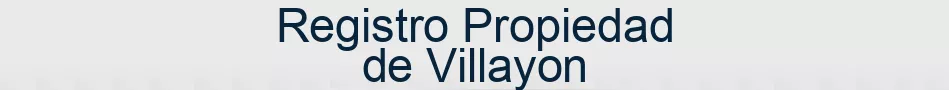 Registro Propiedad de Villayon