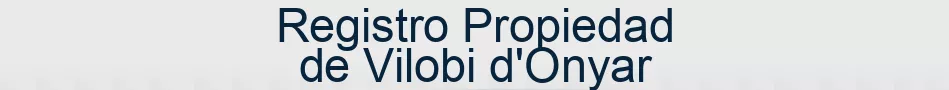 Registro Propiedad de Vilobi d'Onyar
