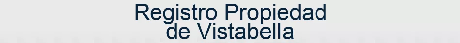 Registro Propiedad de Vistabella
